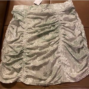 Ruched mini skirt